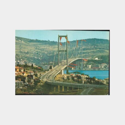 1973 İstanbul Boğaziçi Köprüsü Görünüş Kartpostal
