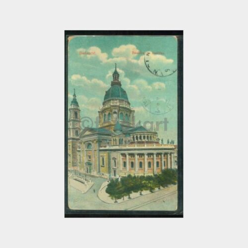 1912 İstanbul Varış Damgalı Budapeşte Kartı