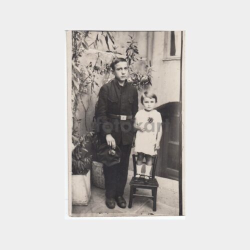1929 Bulgaristan Çocuklar Konulu Stüdyo Fotoğraf