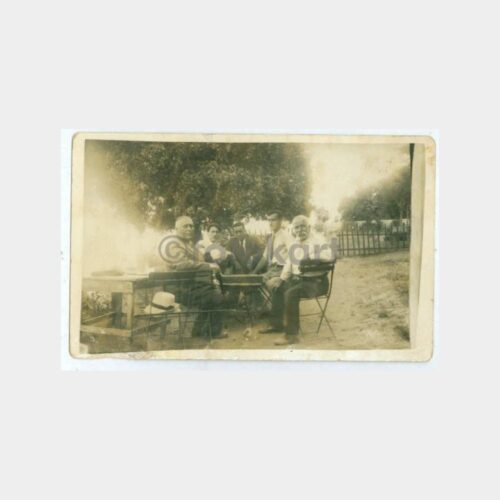 1934 Nargile İçenler Çay Bahçesi Fotoğraf