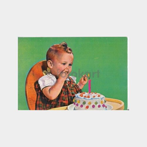 1978 Doğum Günü Pastası Konulu Fantezi Kartpostal