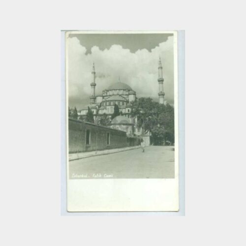 1950 İstanbul Fatih Camii Görünüş Kartpostal