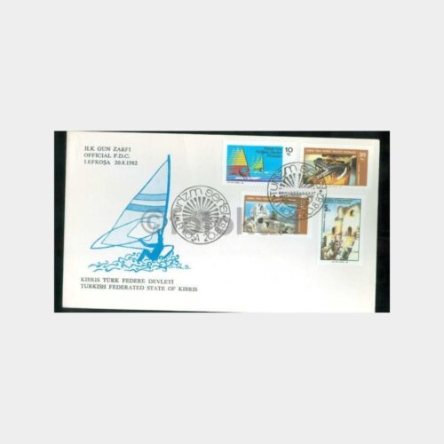 1982 Kuzey Kıbrıs Federe - Turizm Serisi FDC