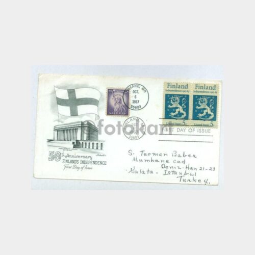 1967 ABD - Finlandiya 50. Yılı FDC