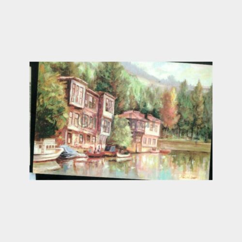 İstanbul Göksu -Ressam Necmi Öner- Kartpostal