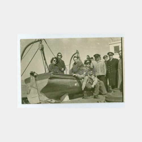 1940 Vapur Güvertesinde Grup Fotoğraf