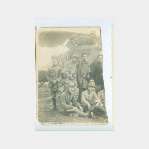 1925 Pilot Havacılar Fotoğraf Parçası