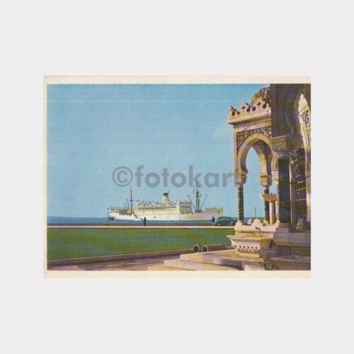 1966 İzmir Konak-Adana Yolcu Gemisi Konulu Kartpostal