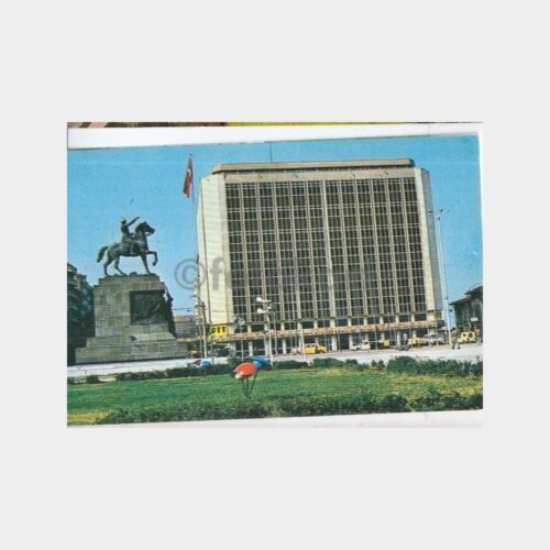 1975 İzmir Ata Anıtı ve Otel Konulu Kartpostal