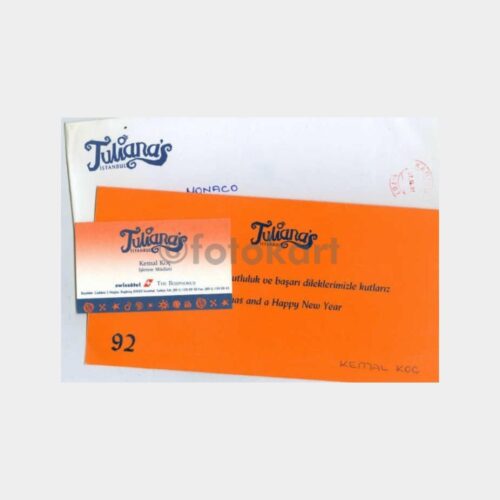 1992 Julianas Gece Kulübü Konulu Tebrik Kartı