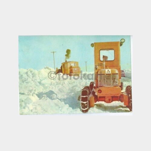 Karayolları Kar Mücadelesi Görünüş Kartpostal
