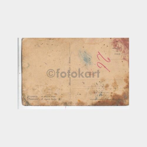 1928 Kasımpaşa Çizim Kartpostal (İtalya Baskısı-Haliyle) - Görsel 2