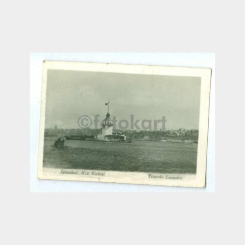 1955 Kız Kulesi Görünüş Tebrik Fotoğraf