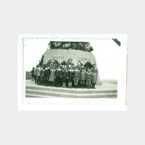 1938 Menemen Kubilay Anıtı Öğrenciler Fotoğraf