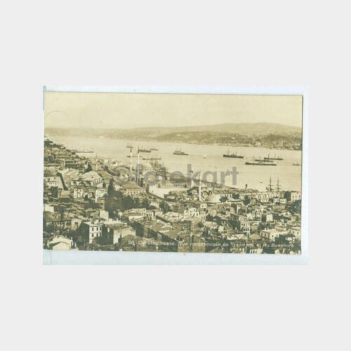 1923 İstanbul Liman Genel Görünüş Kartpostal