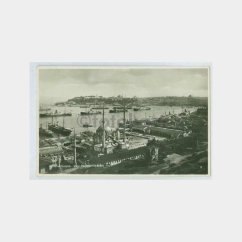 1930 İstanbul Liman Görünüş Kartpostal