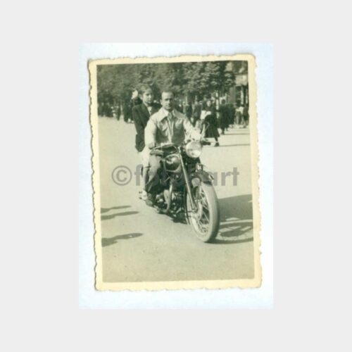 1940 Motorsikletli Görünüş Fotoğraf