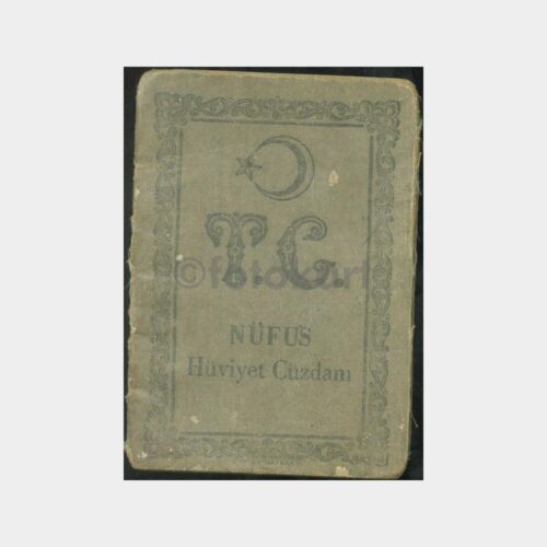 1934 Balya - Nüfüs Cüzdanı (Çok Sayıda Damgalı)