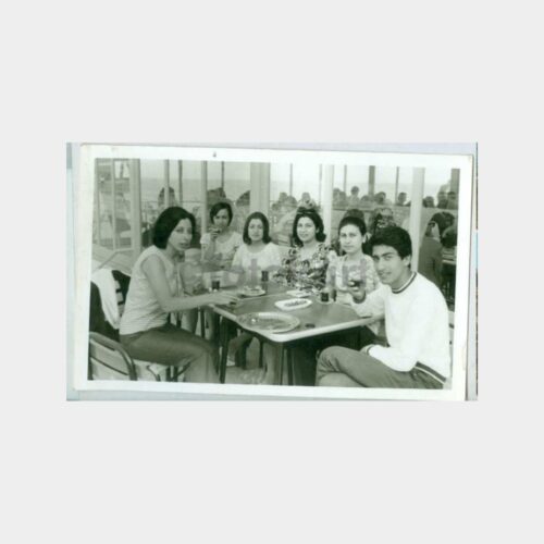 1966 Orta Doğu Teknik Üniversitesi Kantinde Çay Fotoğraf