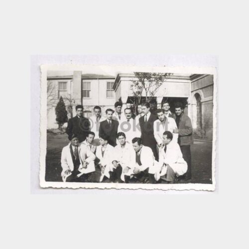 1940 Resim Okulu Öğrenciler 2 Adet Fotoğraf