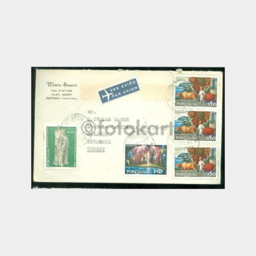 1969 Portekiz Tablo Tematik Pullu Zarf