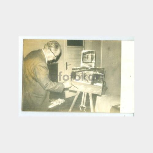 1977 Ressam Zeki Butur Çalışması Fotoğraf