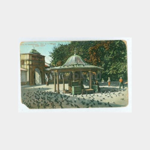 1910 Eyüp Cami Şadırvanı Görünüş Kartpostal