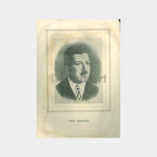 1960 Cenap Şehabettin - Yazar Edebiyatçı Kartı