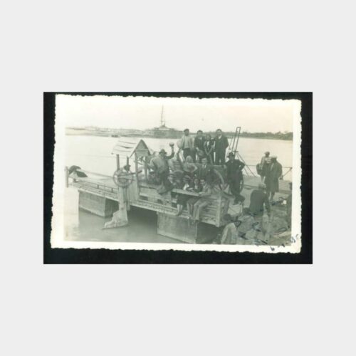 1938 Sal ile Grup ve At Arabası Geçiş Fotoğraf