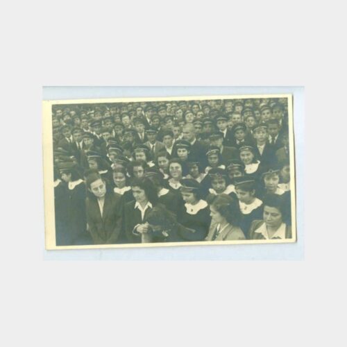 1947 Şapkalı Kız Öğrenciler Görünüş Fotoğraf