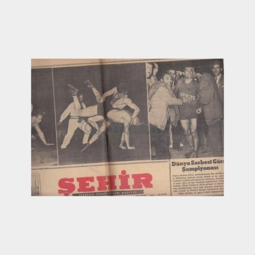 1957 Şehir Gazetesi (Güreşçiler Şampiyon Konulu)