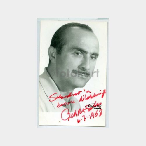 1968 Ünlü Şair Nedret Selçuker İmzalı Kartı