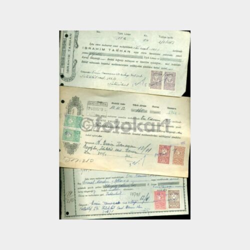 1952-1953 Borç Senetleri Lotu (19 Adet)