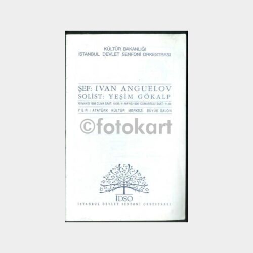 1996 İstanbul Devlet Senfoni Ork. Yeşim Gökalp Program