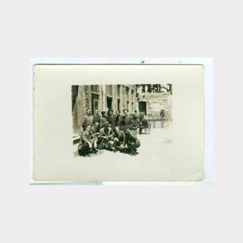 1938 Tarihi Bina Okul Önünde Grup Fotoğraf