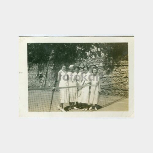 1930 Tenisçi Öğrenci Kızlar Fotoğraf