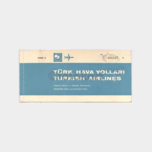 1971 Türk Hava Yolları Uçak Bileti