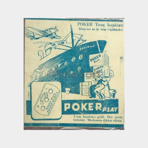 1940 Poker Traş Bıçakları - Reklam Kartı