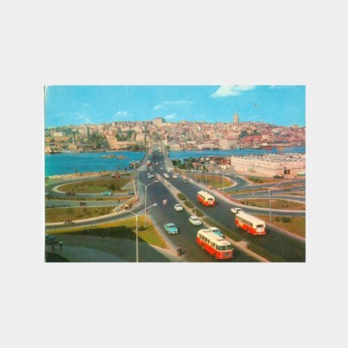 1970 Unkapanı Geçidi ve Köprü Görünüş Kartpostal
