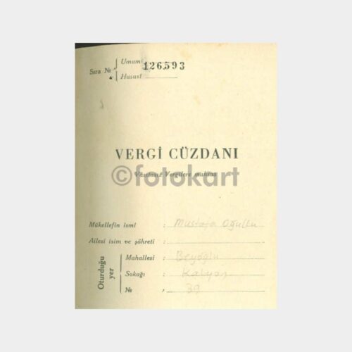 1946 Vergi Cüzdanı - Görsel 3