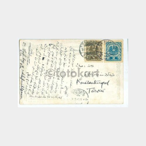 1928 Viyana Tablo - İstanbul Varışlı Kartpostal - Görsel 2