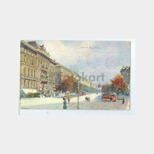 1928 Viyana Tablo - İstanbul Varışlı Kartpostal