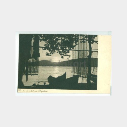 1940 Boğaziçi Balık Ağları Görünüş Kartpostal