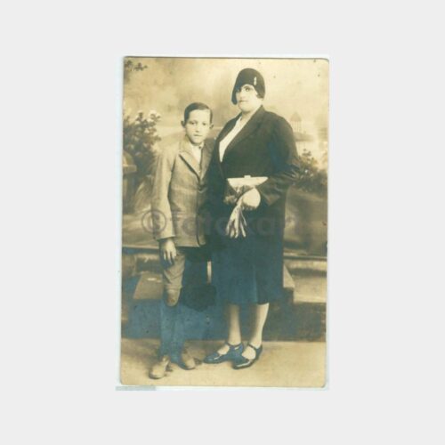 1932 Stüdyo Arka Plan - Ana Çocuk Fotoğraf