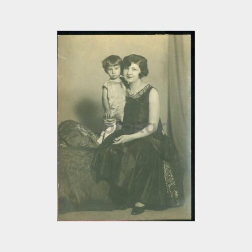1929 Anne ve Çocuk Stüdyo Fotoğraf