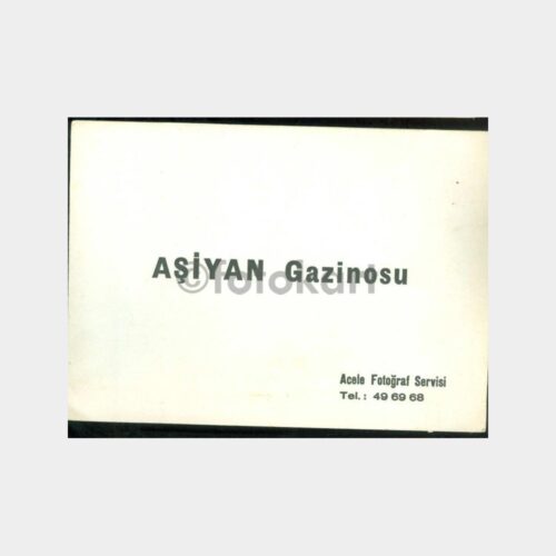 1970 İstanbul Aşiyan Gazinosu Fotoğraf Kabı