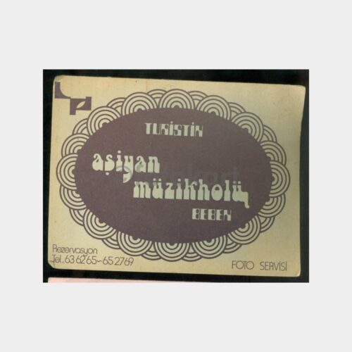 1970 Aşiyan Gazinosu Foto Saklama Kartonu
