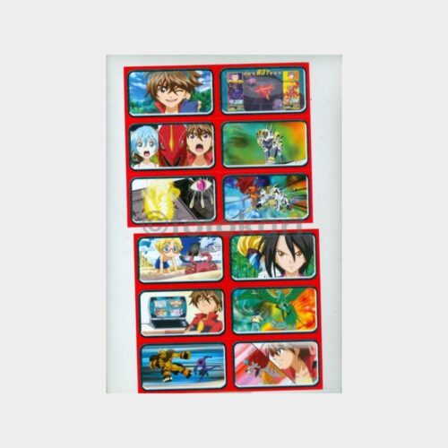 2009 Çizgi Bakugan Savaşcıları Etiketleri (12 Adet)