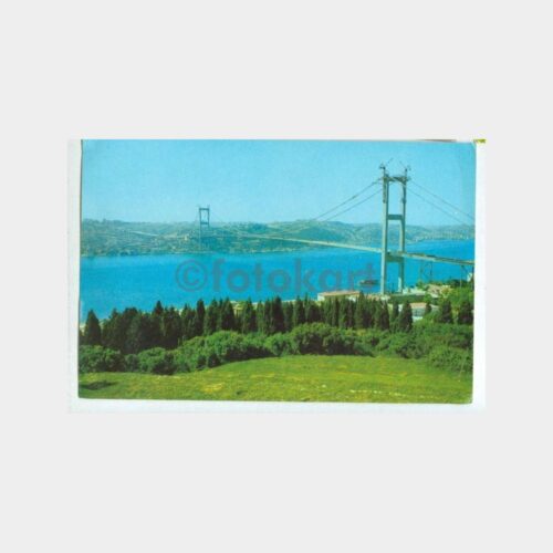 1973 Boğaziçi Köprüsü İnşaatı Görünüş Kartpostal