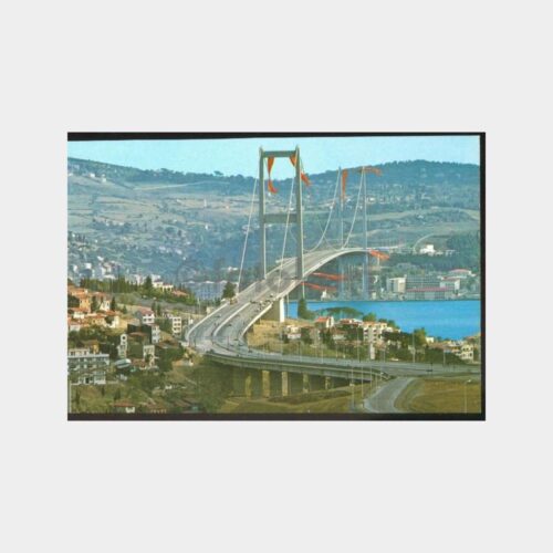 1974 İstanbul Boğaziçi Köprüsü Görünüş Kartpostal